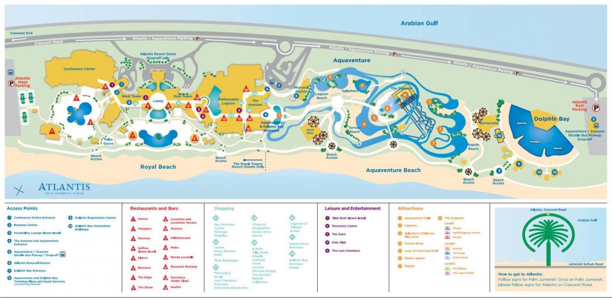 kartta Atlantis Dubai