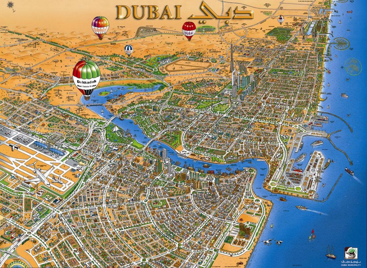 kartta Dubai creek