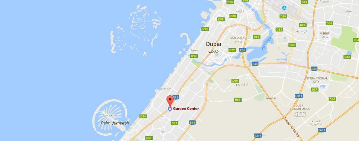 Dubai garden centre sijainnista kartta