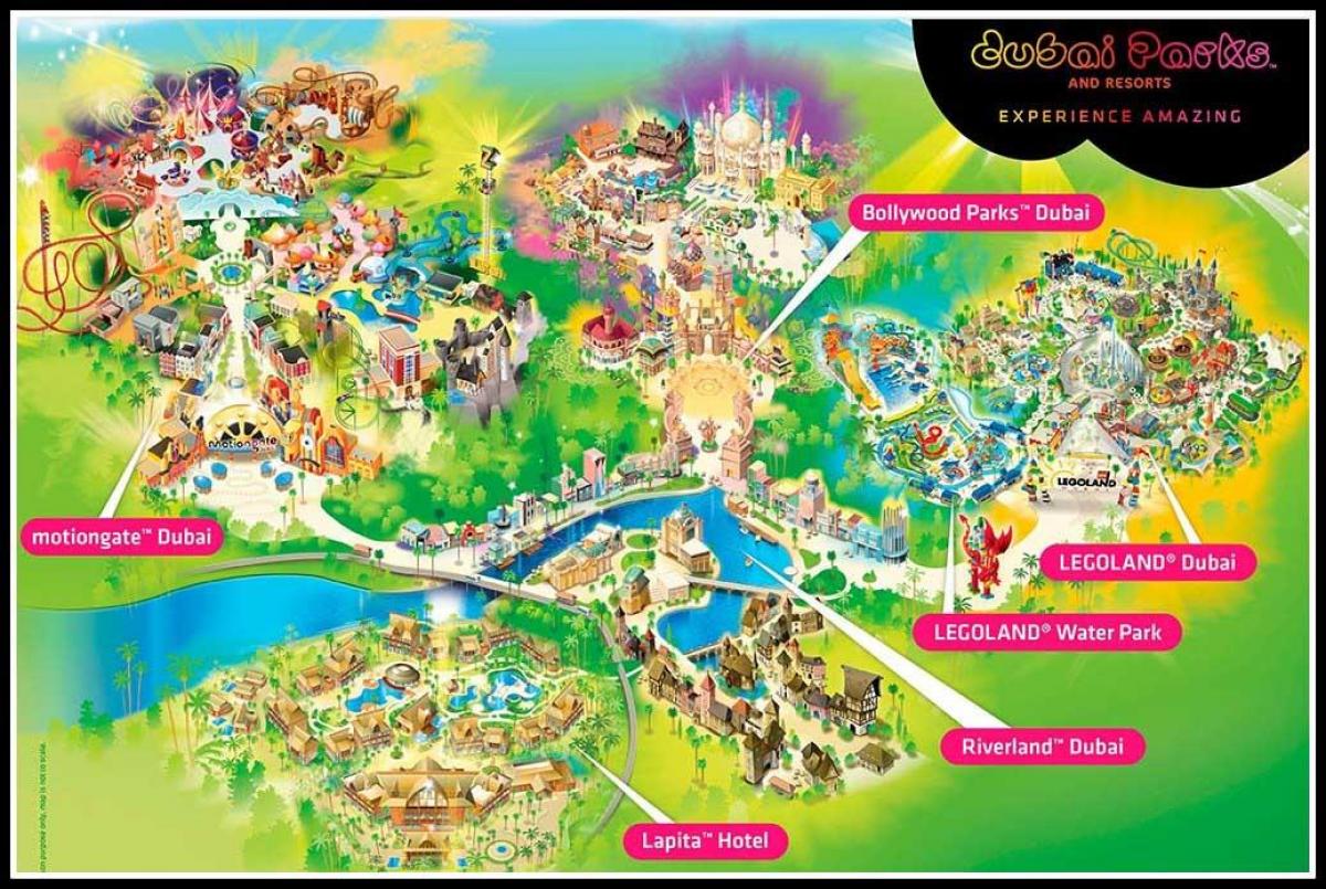 Dubai parks and resorts sijainti kartalla