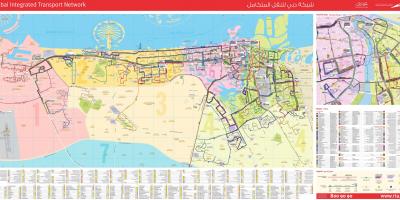 Dubain liikenne kartta