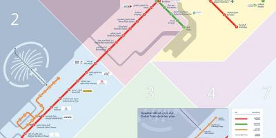 Dubai juna-asema kartta