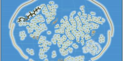 Maailman kartta island Dubai