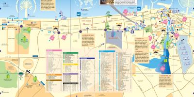 Kansainvälinen kaupunki Dubai kartta
