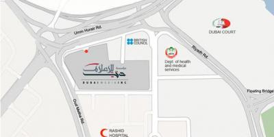 Rashid sairaala, Dubai sijainti kartalla