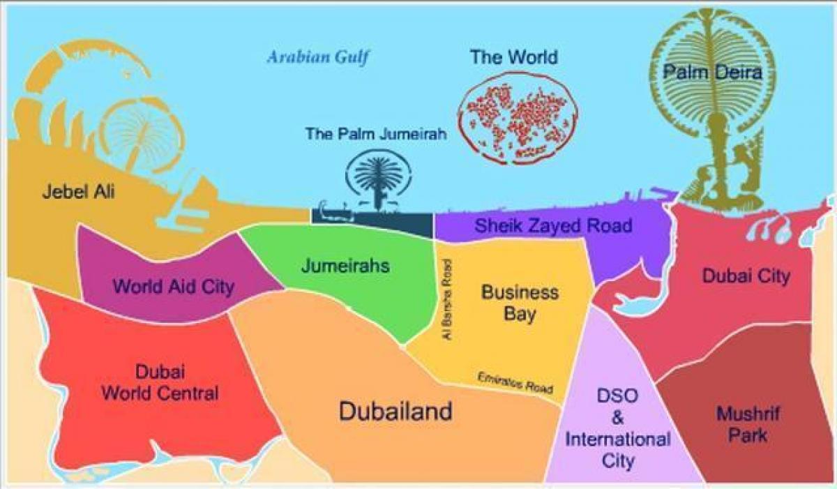 kartta Dubailand
