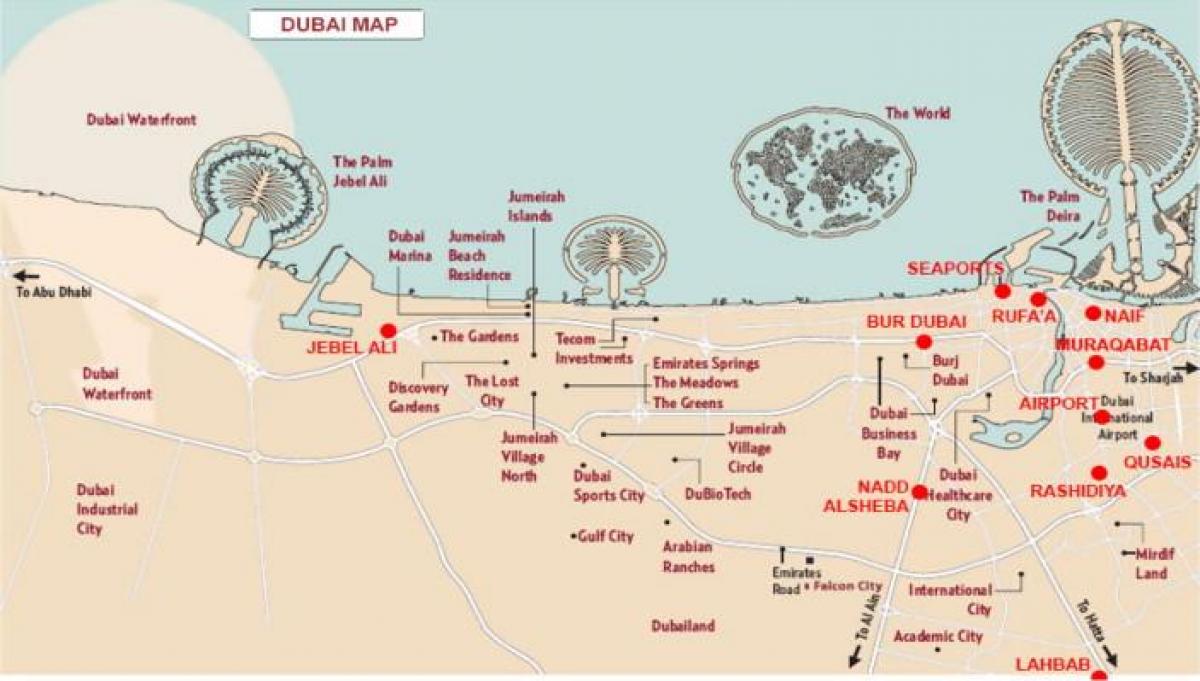 kartta Jebel Ali
