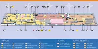 Dubai terminaali 2: kartta